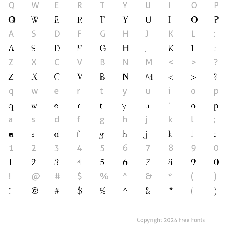 Character Map of FudoniOne Regular