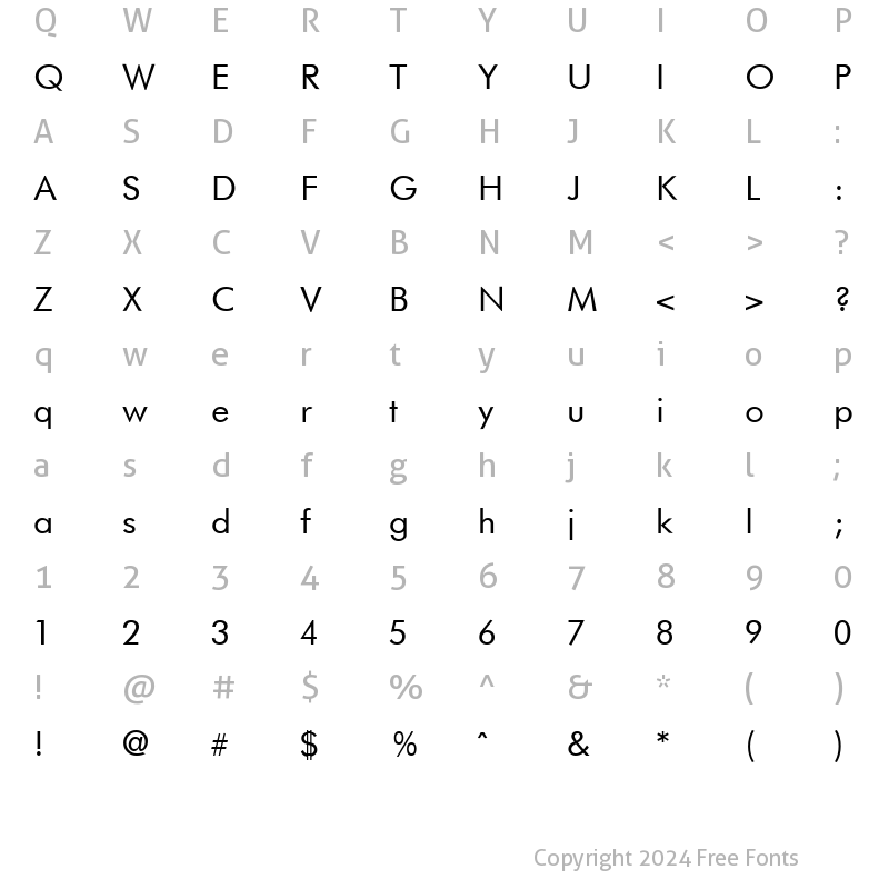 Character Map of Fulton Regular