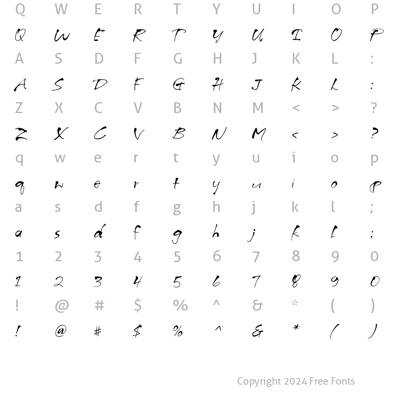 Character Map of FultoonHmk Regular