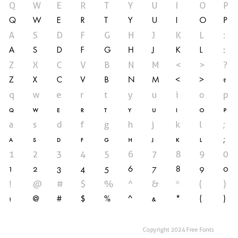 Character Map of FunctionSmc Regular