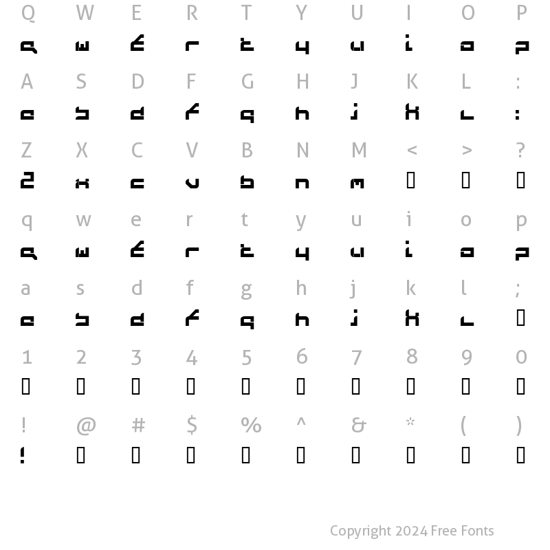 Character Map of FutureFlash Regular