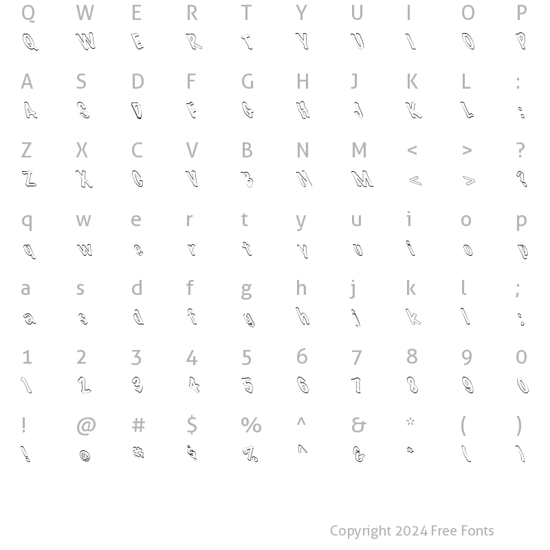 Character Map of FZ HAND 14 HOLLOW LEFTY Normal