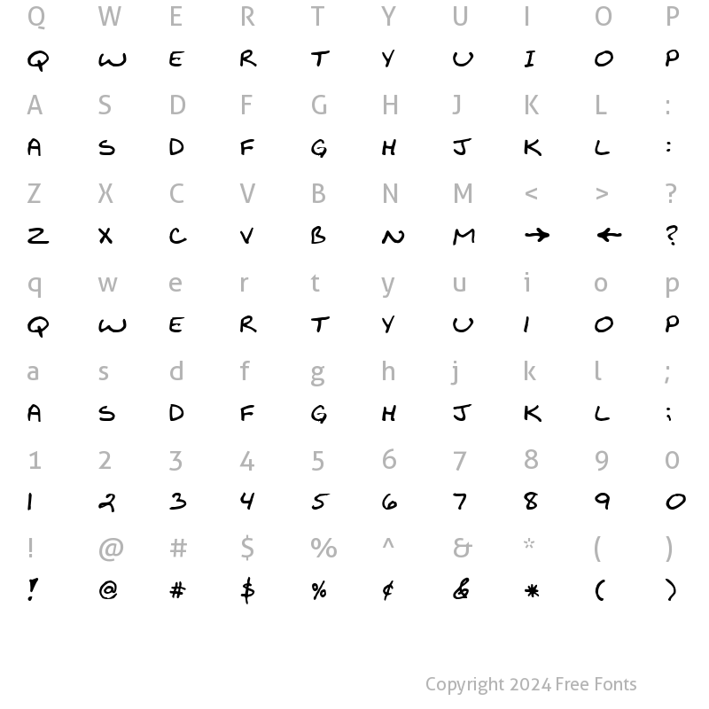 Character Map of FZ JAZZY 29 Bold