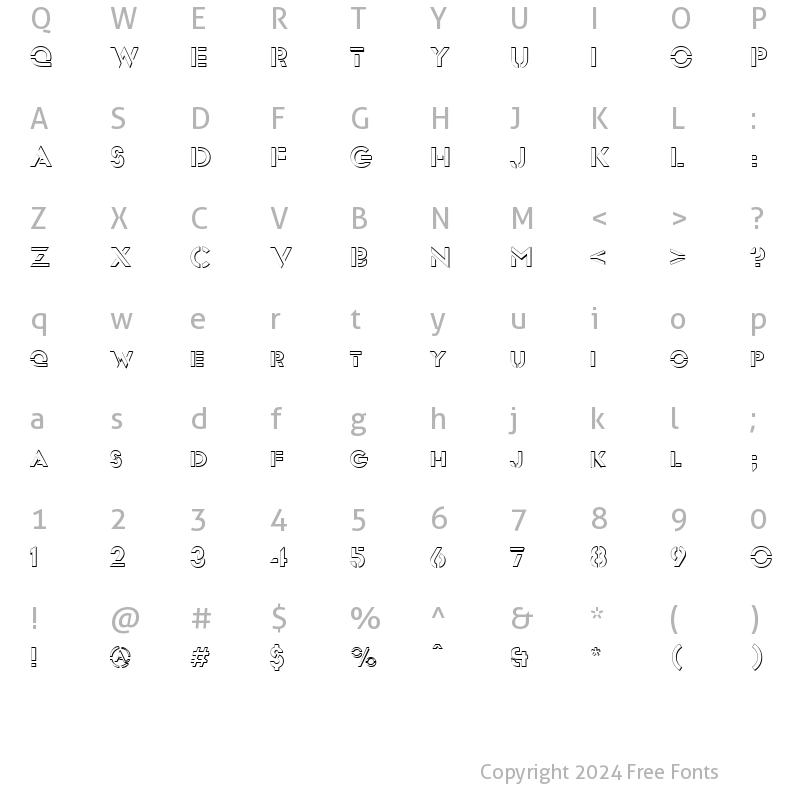 Character Map of FZ JAZZY 54 3D Normal