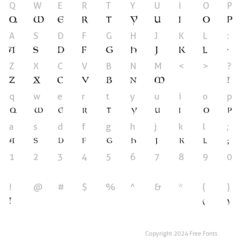 Character Map of GaboniSCapsSSK Regular