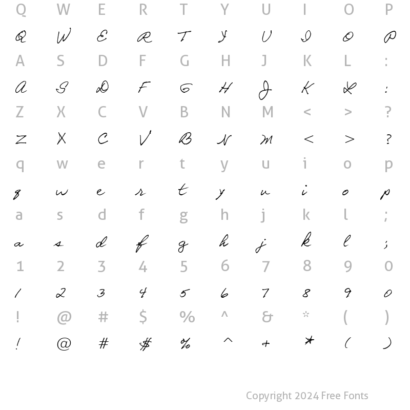 Character Map of Galeforce BTN Regular