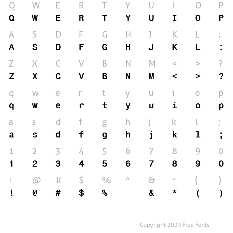 Character Map of Gallows Pole 3 Bold