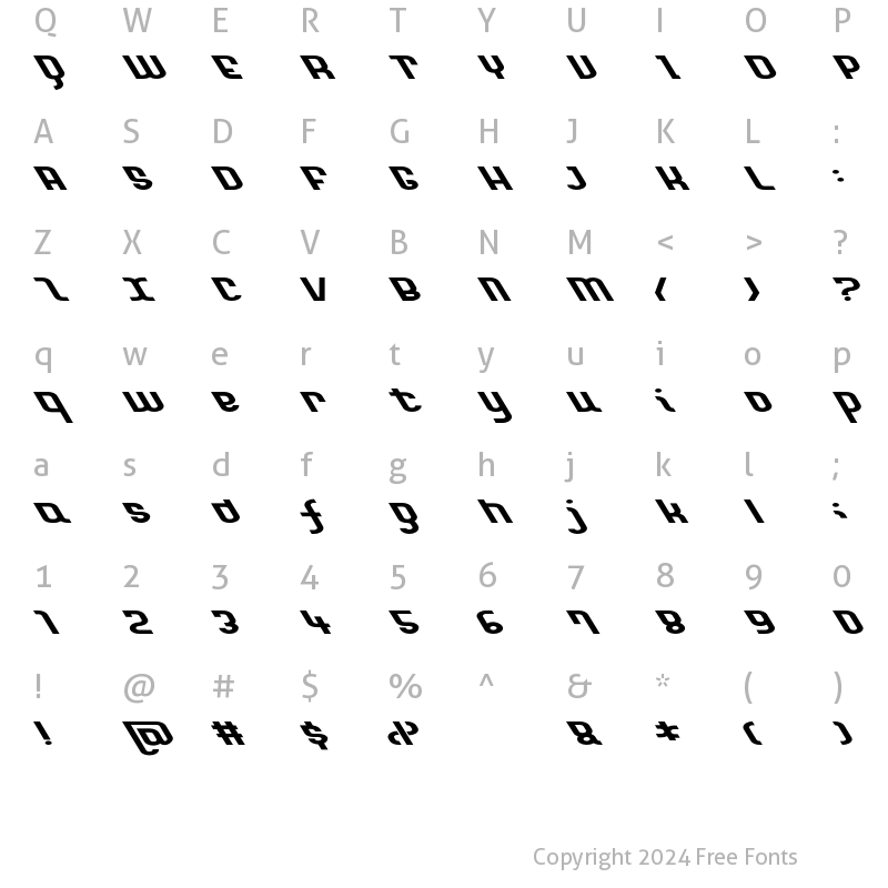 Character Map of Garcon Normal Regular