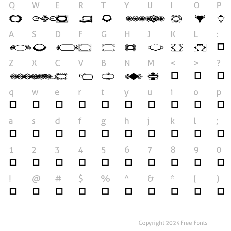 Character Map of GCDesign Ding 2 Regular