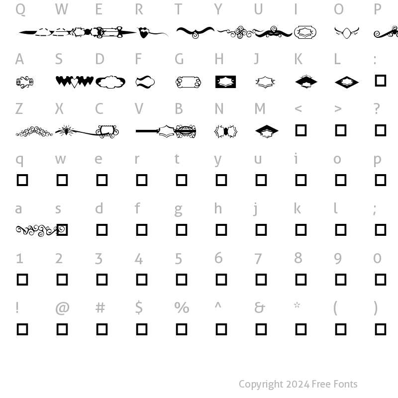 Character Map of GCDesign Ding 3 Regular