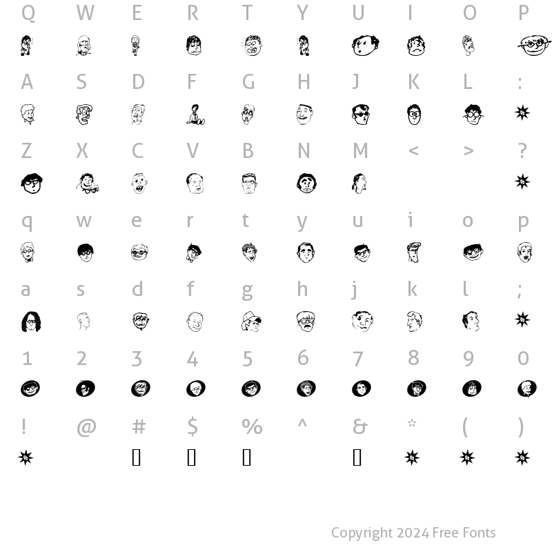 Character Map of GeekBats Regular