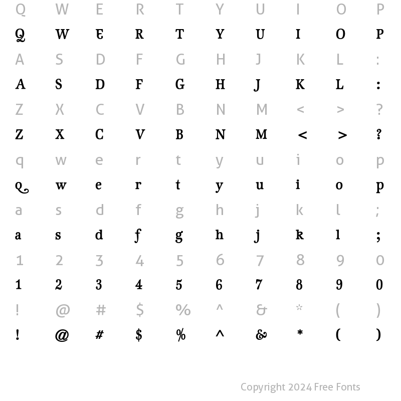 Character Map of GeistBold Regular