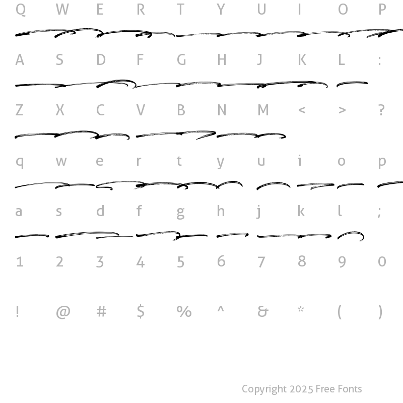 Character Map of Gellatio Swash