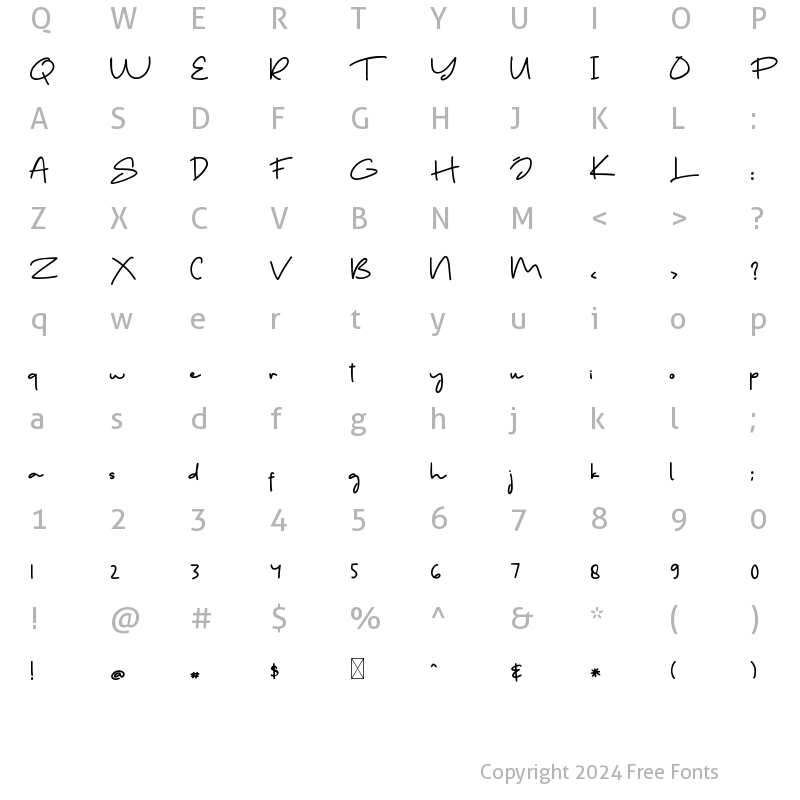 Character Map of Gelora Regular