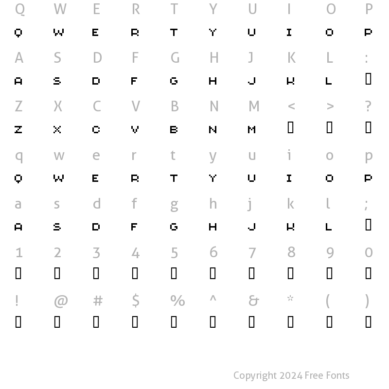 Character Map of GeneticaFlash Regular