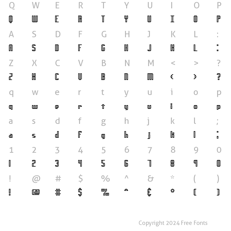 Character Map of genotype H (BRK) Normal