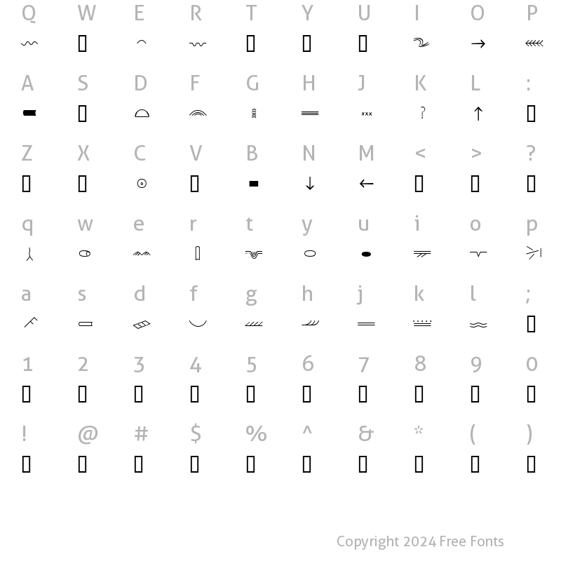 Character Map of Geologist SSi Regular