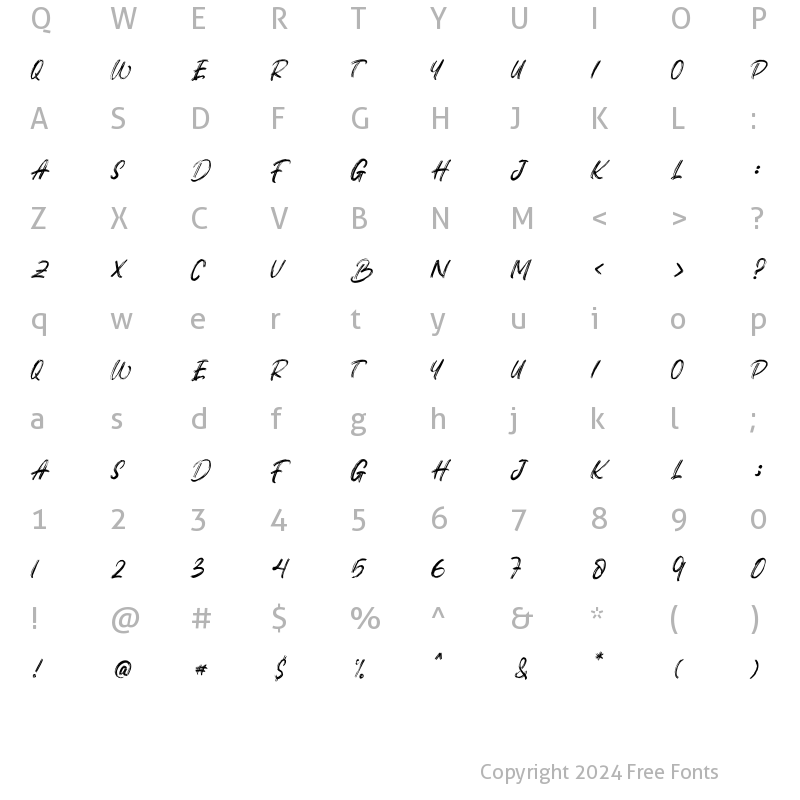 Character Map of Geostar Regular