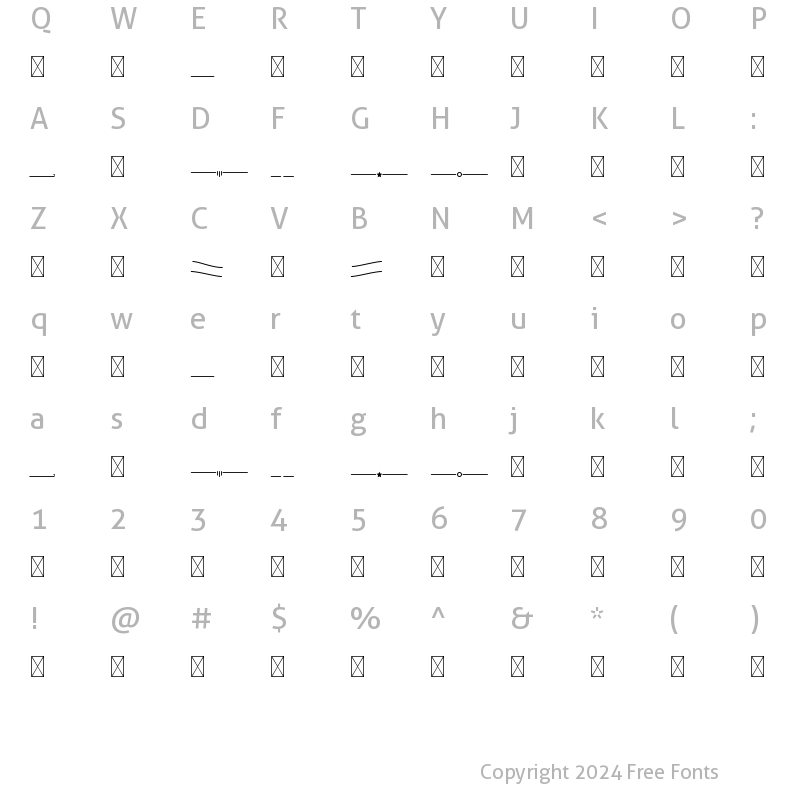 Character Map of GetHolland Swash