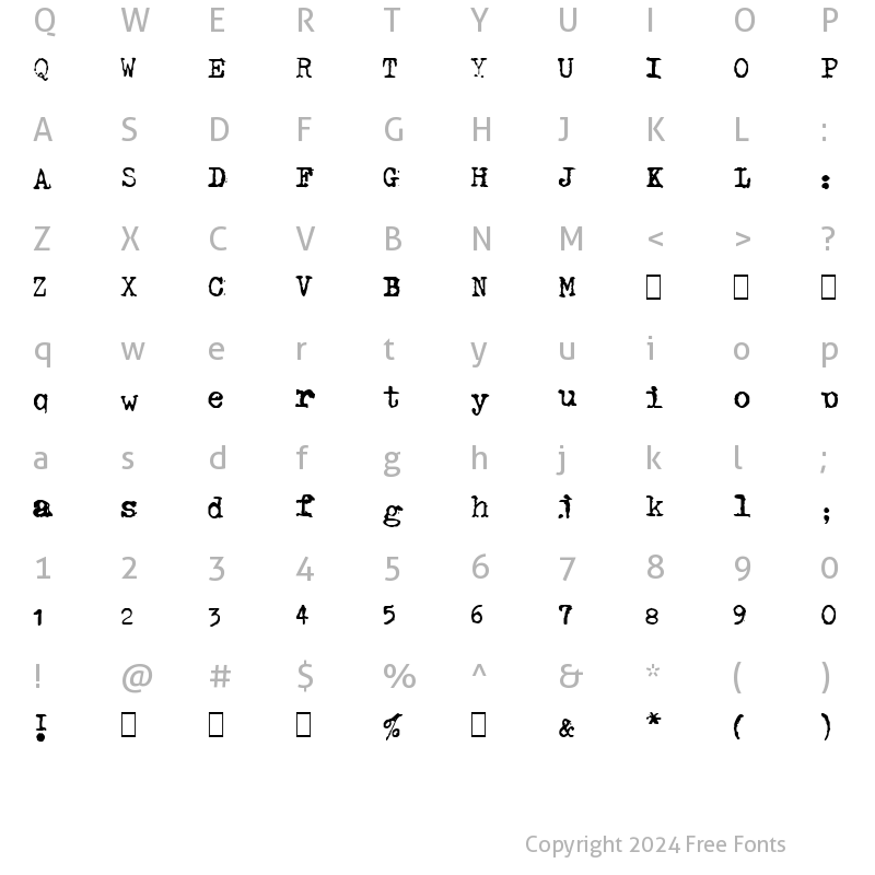 Character Map of GF Halda Smashed Normal