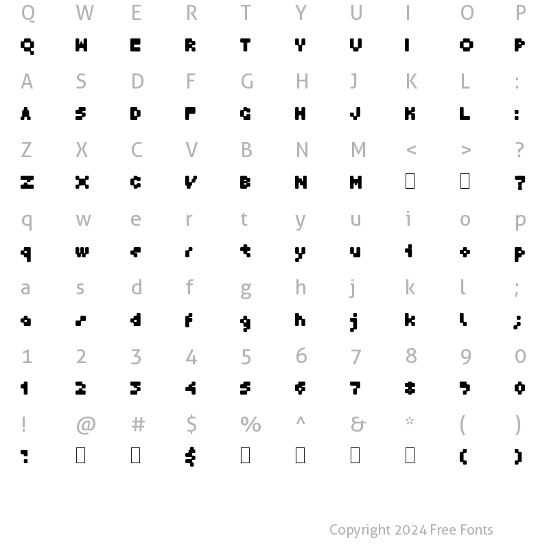 Character Map of GF Krater Normal