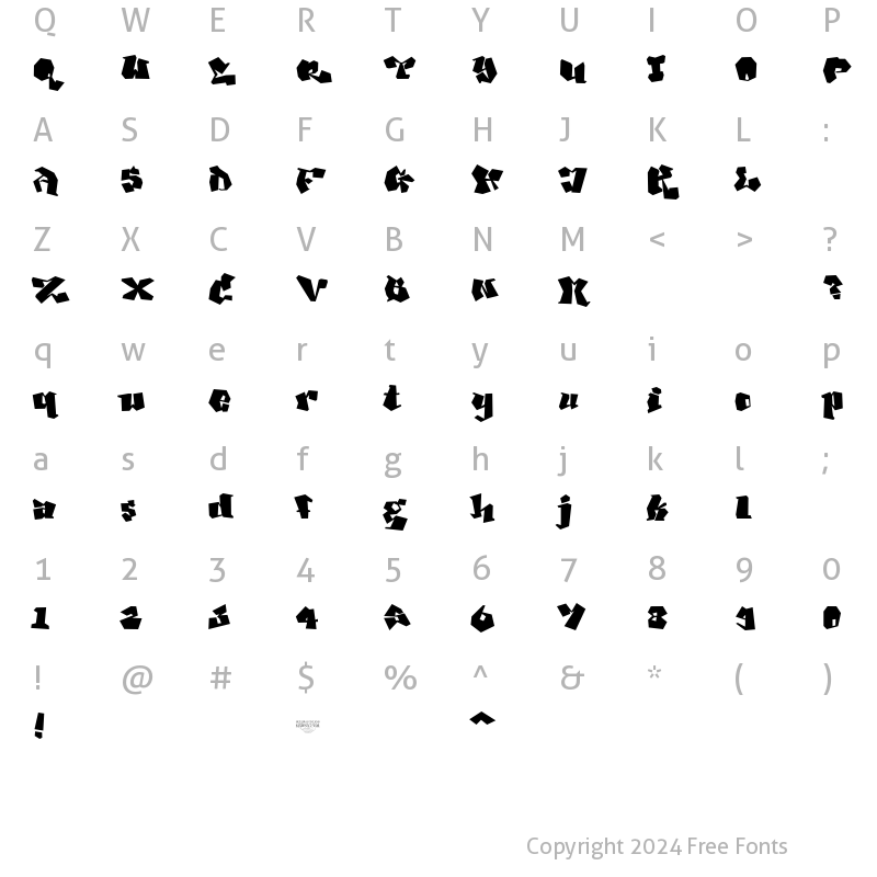 Character Map of Ghang Plain