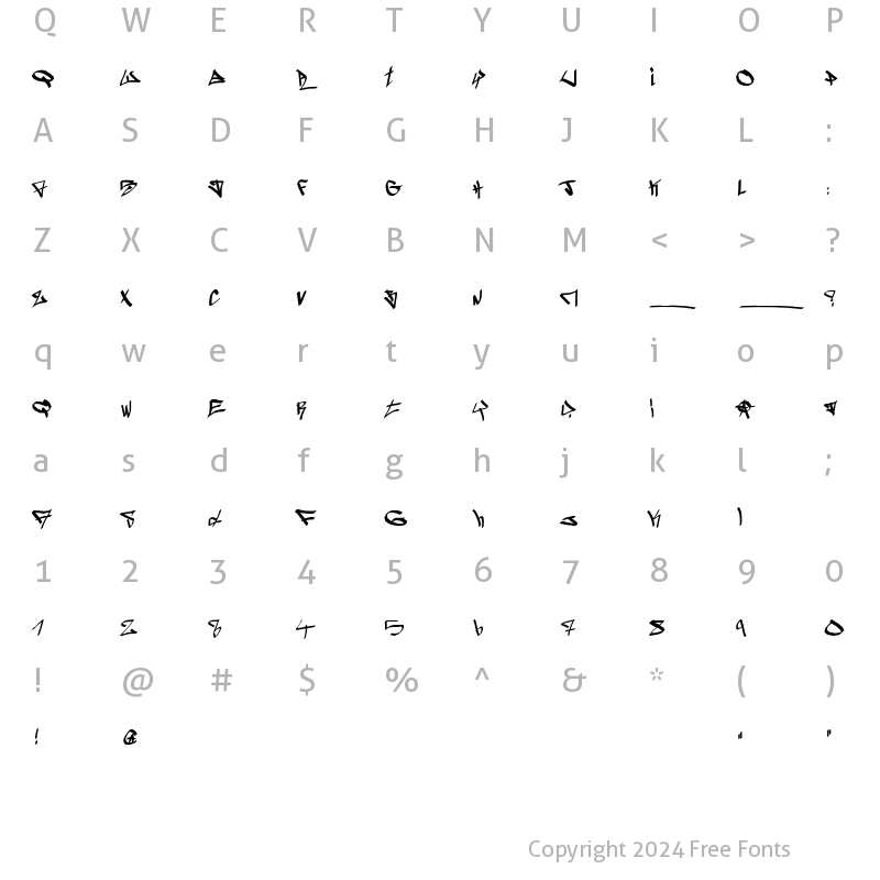 Character Map of ghettoblasterz Regular