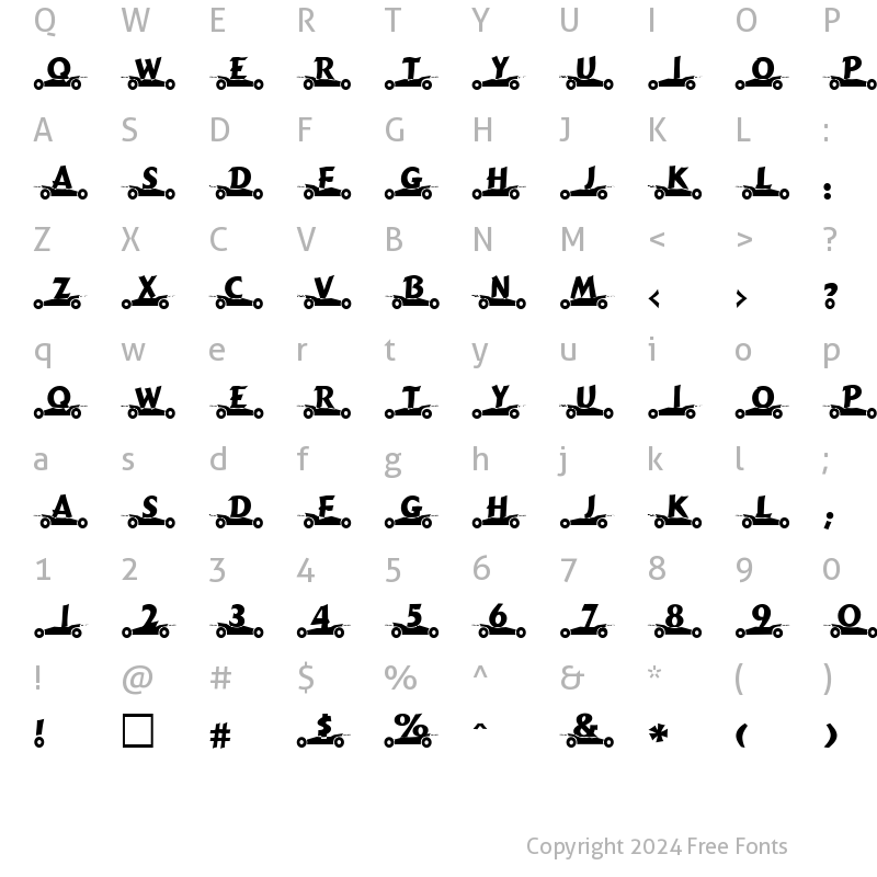 Character Map of GibGas Normal