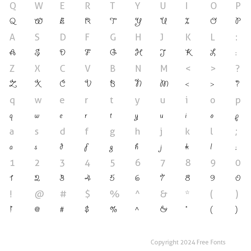 Character Map of Giddyup Web Pro Regular