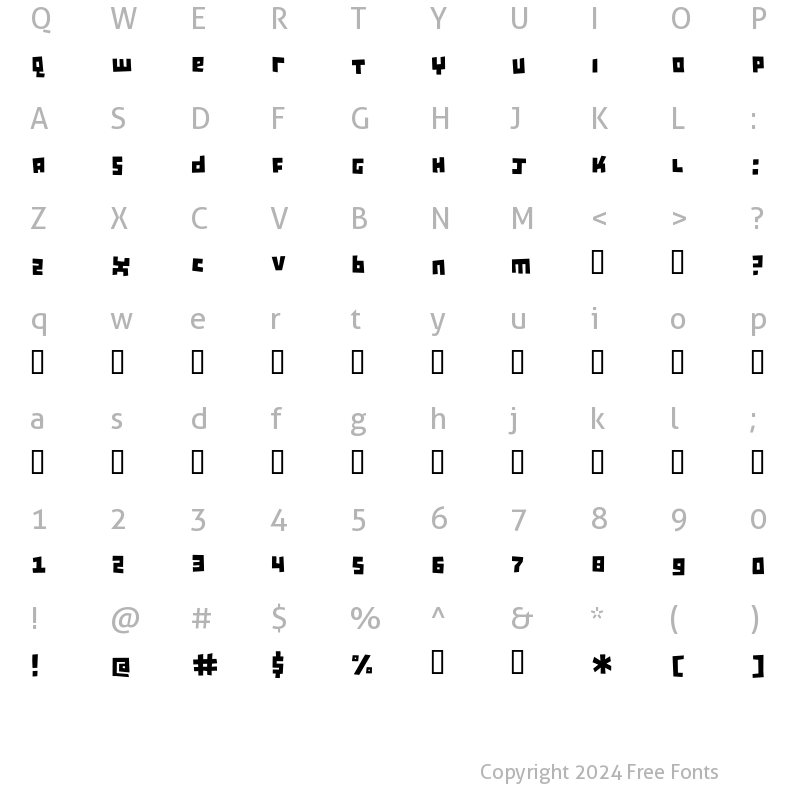 Character Map of GirlScoutBitch Sadistic