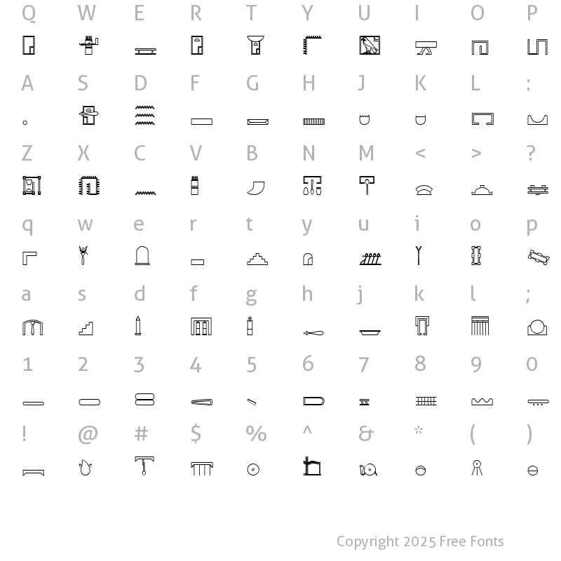 Character Map of GlyphBasicC Bold