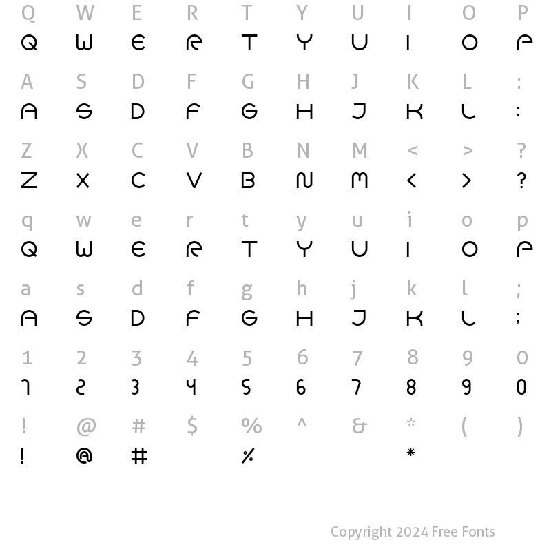 Character Map of GOCA LOGOTYPE BETA Regular