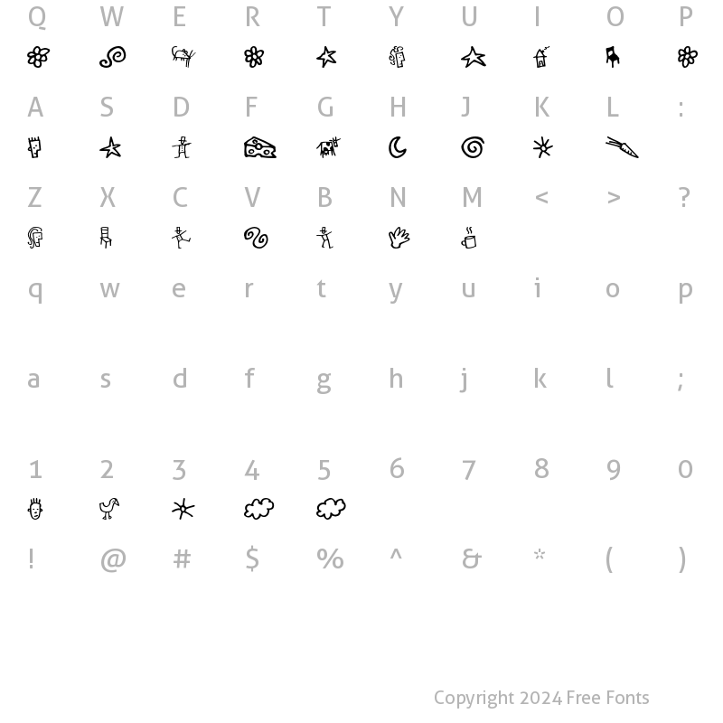 Character Map of Good DogBones Regular