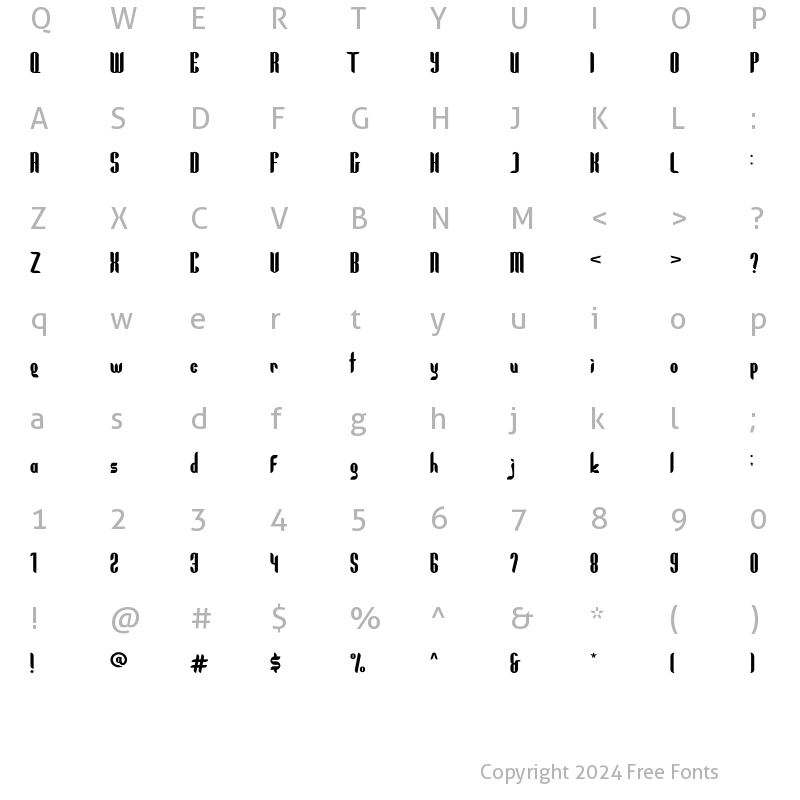 Character Map of GoodFay Regular