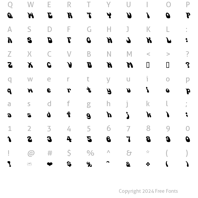 Character Map of GoSoul Regular