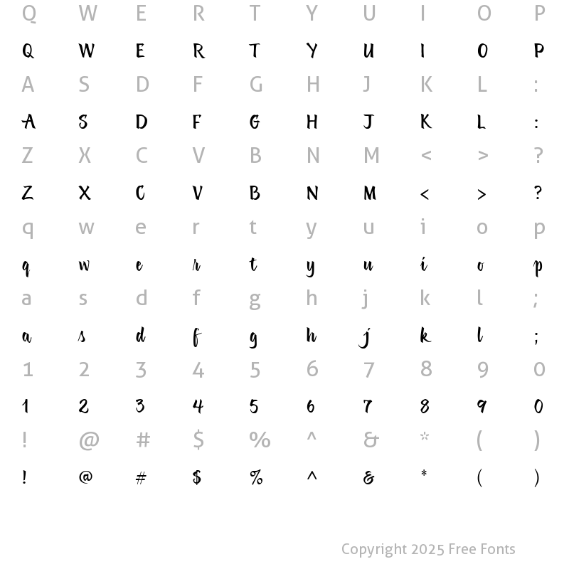 Character Map of GrafiaScriptUT Regular