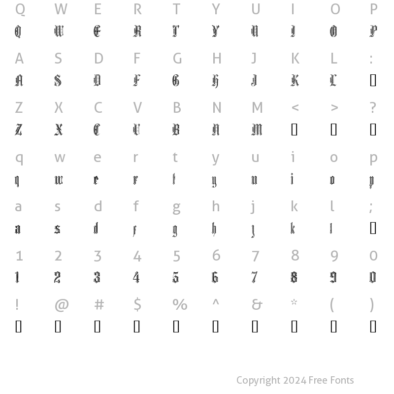 Character Map of Grafik Text Regular