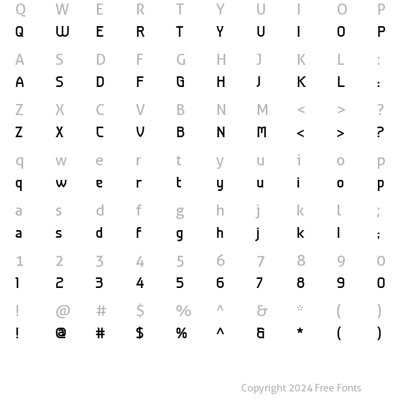 Character Map of Great Valley Medium