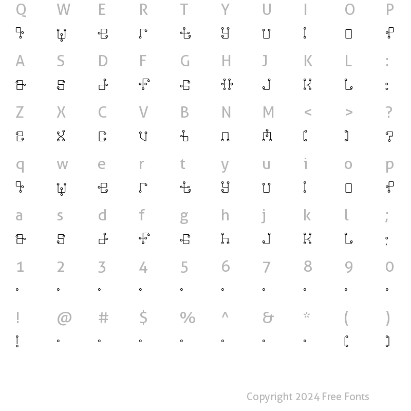 Character Map of Greenwich Mean Time