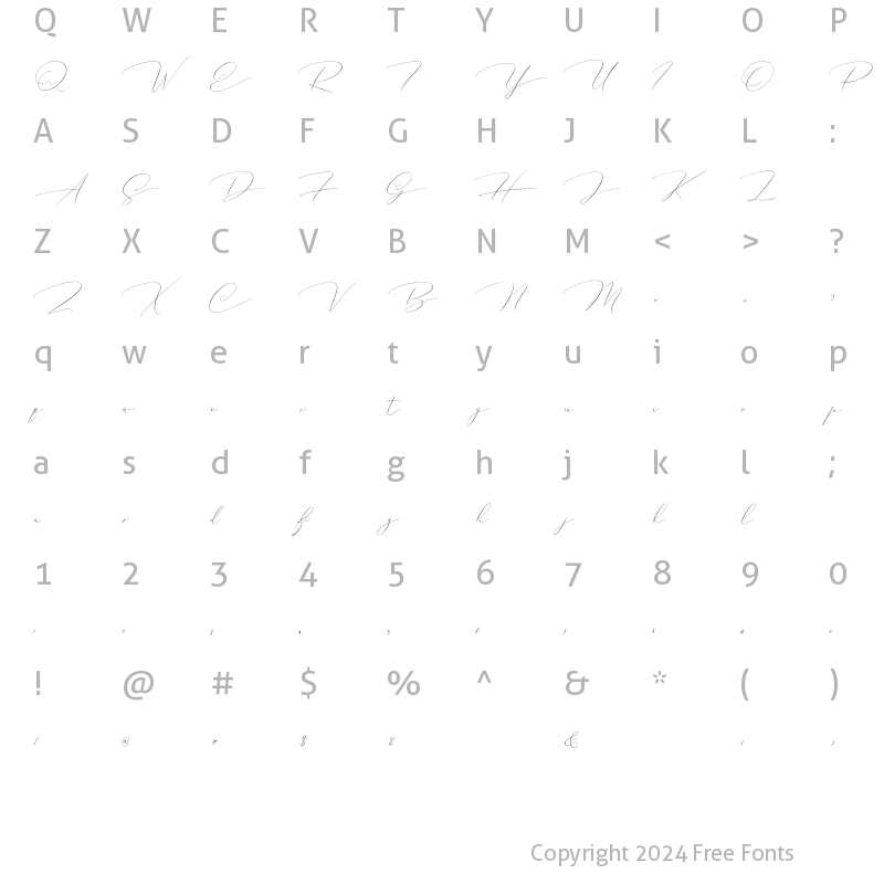 Character Map of Groen Studio Regular