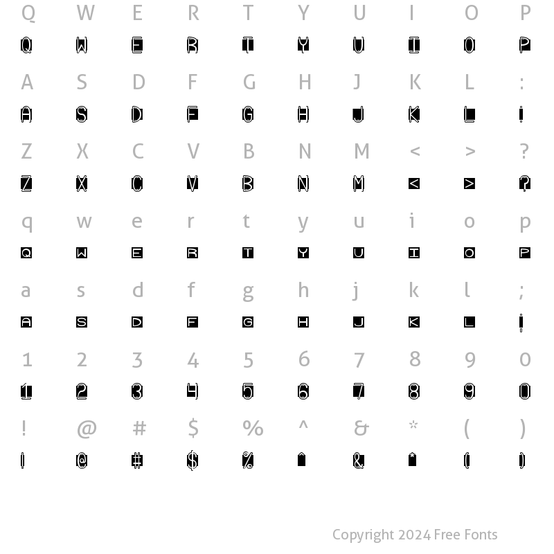 Character Map of Grudge 2 BRK Normal