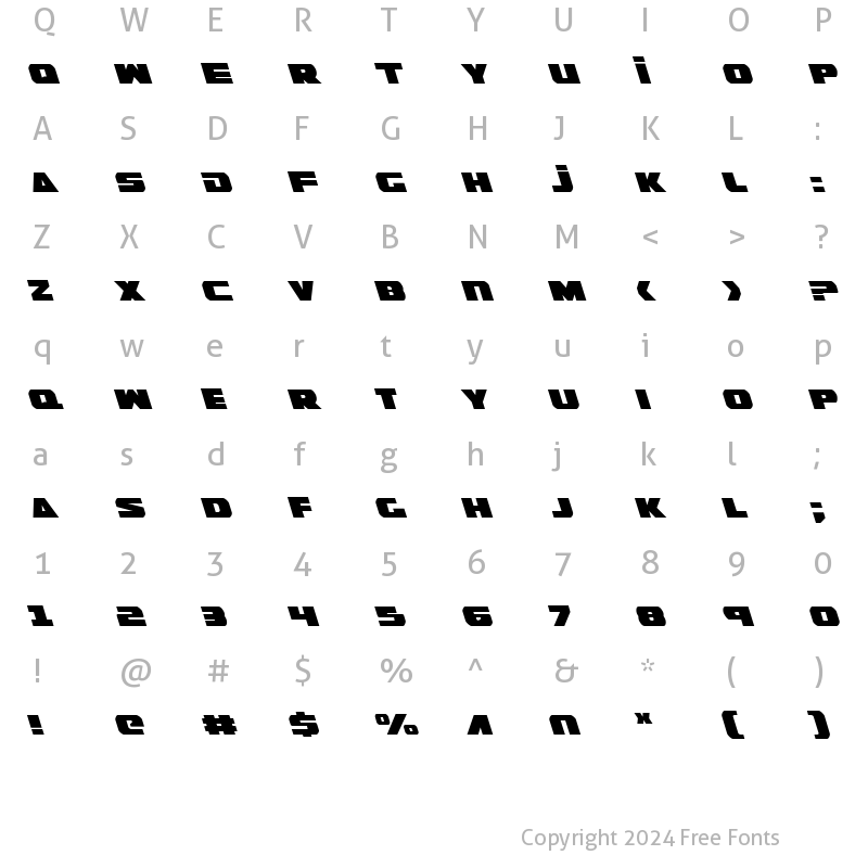 Character Map of Guardian Leftalic Leftalic