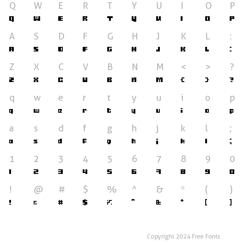 Character Map of Gubblebum BlacknBlocky