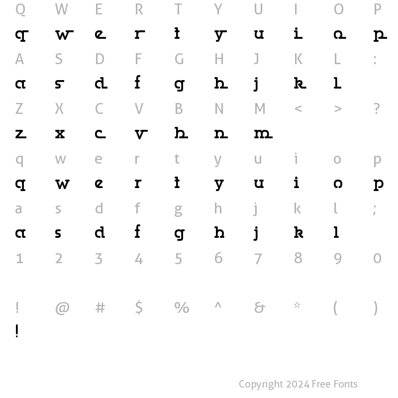 Character Map of Gumbercules Regular