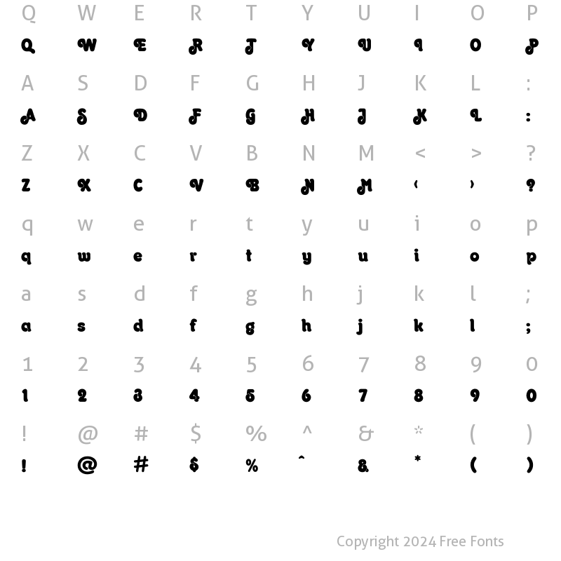 Character Map of Gurenge Proboscis Regular