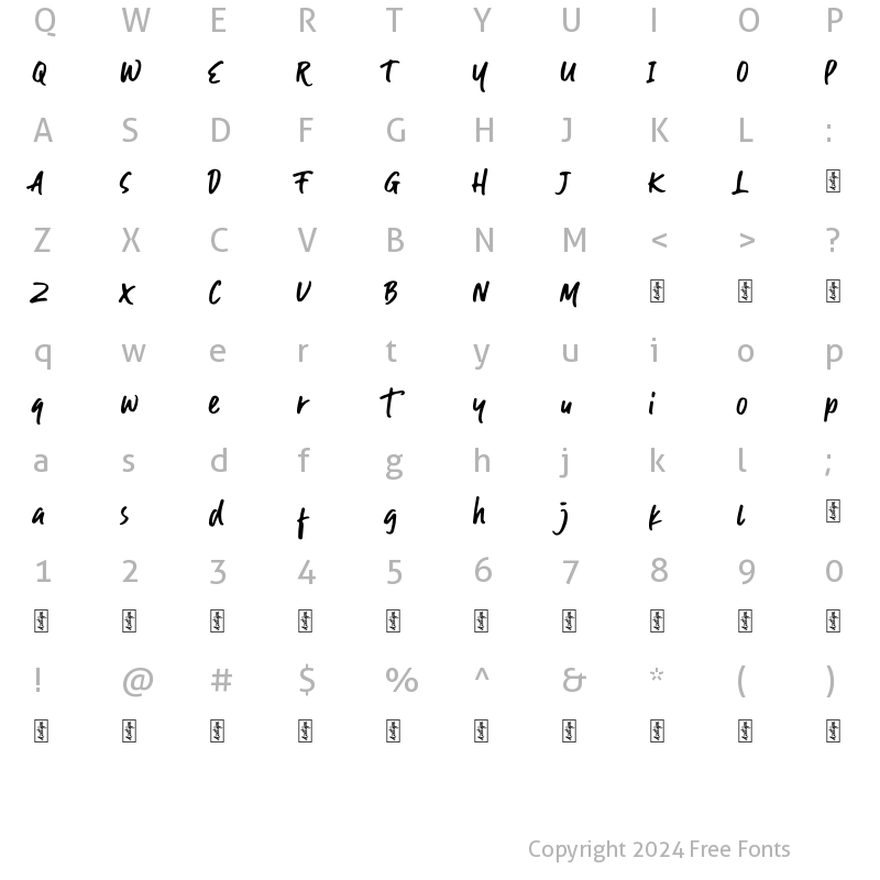 Character Map of Guthen Bloots Alt1 Regular