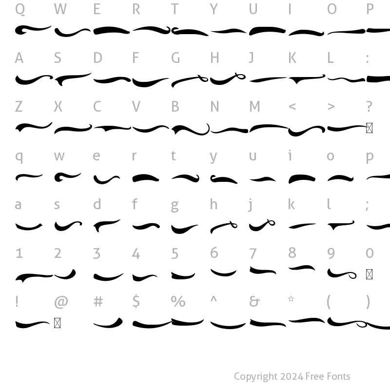 Character Map of Gwynethe Swoosh