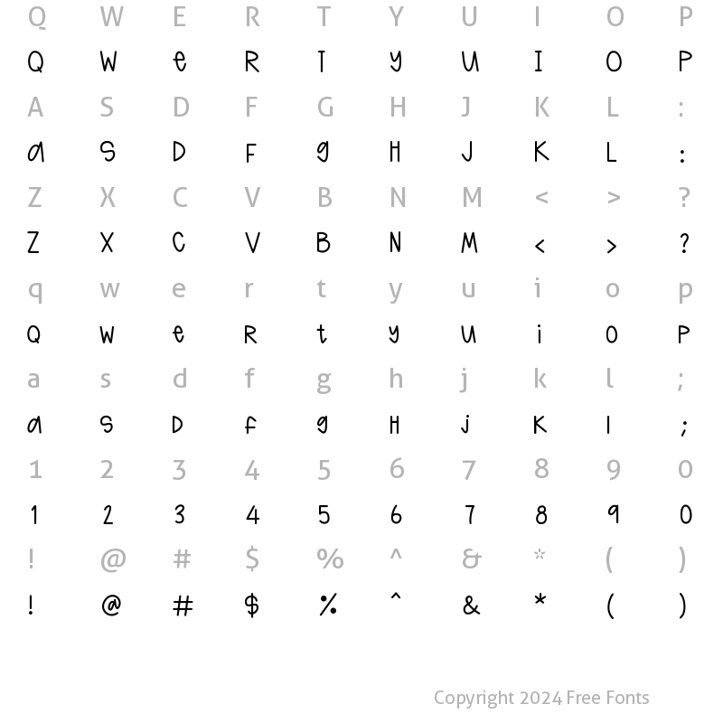 Character Map of Hadley Medium