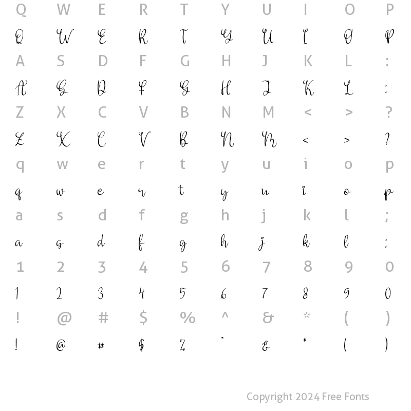 Character Map of hafizah Regular