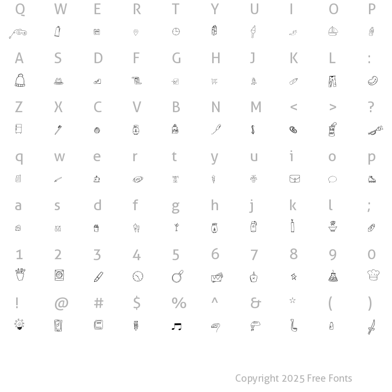 Character Map of Hai Butterfly Daily 2 Regular